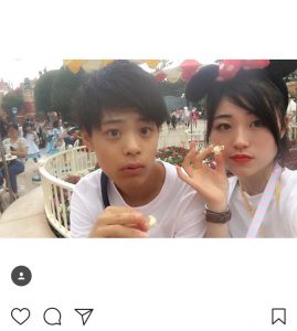 竹内涼真さんの弟の彼女がインスタに登場!